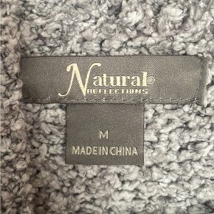 Quarter zip Sherpa from natural reflections front lining pocket